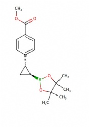 rel-Methyl 4-((1R,2R)-2-(4,4,5,5-tetramethyl-1,3,2-dioxaborolan-2-yl)cyclopropyl)benzoate