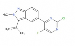 5-(2-chloro-5-fluoropyrimidin-4-yl)-2-methyl-3-(prop-1-en-2-yl)-2H-indazole