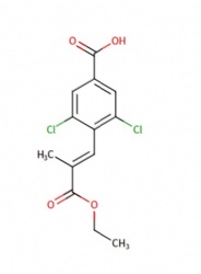 (E)-3,5-dichloro-4-(3-ethoxy-2-methyl-3-oxoprop-1-en-1-yl)benzoic acid