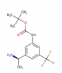 tert-butyl (R)-(3-(1-aminoethyl)-5-(trifluoromethyl)phenyl)carbamate
