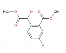methyl 2-(1-bromo-2-methoxy-2-oxoethyl)-5-fluorobenzoate