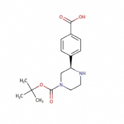 (R)-4-(4-(tert-butoxycarbonyl)piperazin-2-yl)benzoic acid