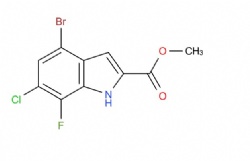 methyl 4-bromo-6-chloro-7-fluoro-1H-indole-2-carboxylate