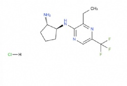 (1S,2S)-N1-(3-ethyl-5-(trifluoromethyl)pyrazin-2-yl)cyclopentane-1,2-diamine hydrochlorid