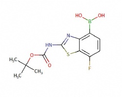 (2-((tert-butoxycarbonyl)amino)-7-fluorobenzo[d]thiazol-4-yl)boronic acid