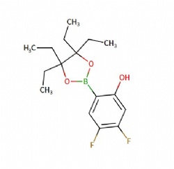 Phenol, 4,5-difluoro-2-(4,4,5,5-tetraethyl-1,3,2-dioxaborolan-2-yl)-