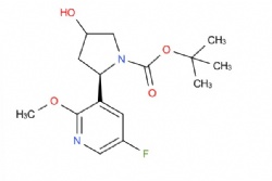 tert-butyl (2R)-2-(5-fluoro-2-methoxypyridin-3-yl)-4-hydroxypyrrolidine-1-carboxylate