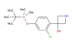 3-(4-((tert-butyldimethylsilyl)oxy)-2-chlorophenyl)azetidin-3-ol