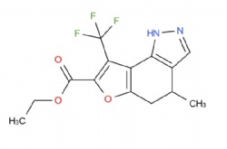 ethyl 4-methyl-8-(trifluoromethyl)-4,5-dihydro-1H-furo[2,3-g]indazole-7-carboxylate