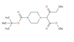 tert-butyl 4-(1-methoxy-1,3-dioxopentan-2-yl)piperazine-1-carboxylate