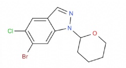 6-bromo-5-chloro-1-(tetrahydro-2H-pyran-2-yl)-1H-indazole