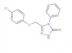 5-(((4-chlorophenyl)thio)methyl)-4-phenyl-2,4-dihydro-3H-1,2,4-triazol-3-one