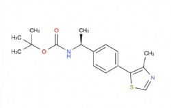 tert-butyl (S)-(1-(4-(4-methylthiazol-5-yl)phenyl)ethyl)carbamate