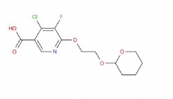4-chloro-5-fluoro-6-(2-((tetrahydro-2H-pyran-2-yl)oxy)ethoxy)nicotinic acid