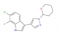 6-chloro-7-fluoro-3-(1-(tetrahydro-2H-pyran-2-yl)-1H-pyrazol-4-yl)-1H-indole