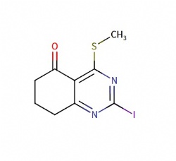 2-iodo-4-(methylthio)-7,8-dihydroquinazolin-5(6H)-one