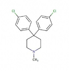 4,4-bis(4-chlorophenyl)-1-methylpiperidine