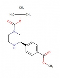 tert-butyl (R)-3-(4-(methoxycarbonyl)phenyl)piperazine-1-carboxylate