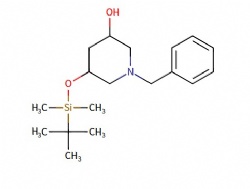 1-benzyl-5-((tert-butyldimethylsilyl)oxy)piperidin-3-ol