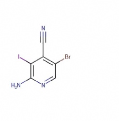 2-amino-5-bromo-3-iodoisonicotinonitrile