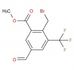 methyl 2-(bromomethyl)-5-formyl-3-(trifluoromethyl)benzoate
