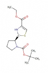 (S)-2-(1-(tert-butoxycarbonyl)pyrrolidin-2-yl)-4-(ethoxycarbonyl)-2,3-dihydrothiazol-2-ide