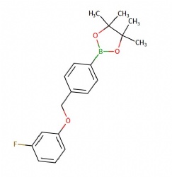 2-(4-((3-fluorophenoxy)methyl)phenyl)-4,4,5,5-tetramethyl-1,3,2-dioxaborolane