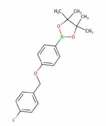2-(4-((4-fluorobenzyl)oxy)phenyl)-4,4,5,5-tetramethyl-1,3,2-dioxaborolane