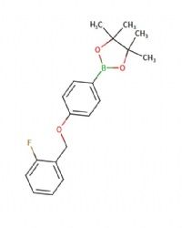 2-(4-((2-fluorobenzyl)oxy)phenyl)-4,4,5,5-tetramethyl-1,3,2-dioxaborolane