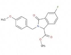 methyl 5-fluoro-2-(4-methoxybenzyl)-3-oxoisoindoline-1-carboxylate