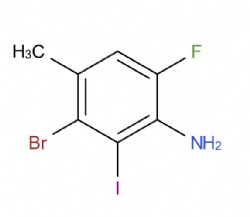 3-bromo-6-fluoro-2-iodo-4-methylaniline
