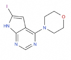 4-(6-iodo-7H-pyrrolo[2,3-d]pyrimidin-4-yl)morpholine