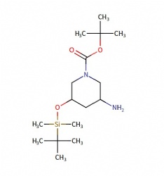 tert-butyl 3-amino-5-((tert-butyldimethylsilyl)oxy)piperidine-1-carboxylate