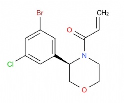 (R)-1-(3-(3-bromo-5-chlorophenyl)morpholino)prop-2-en-1-one