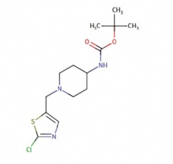 tert-butyl (1-((2-chlorothiazol-5-yl)methyl)piperidin-4-yl)carbamate