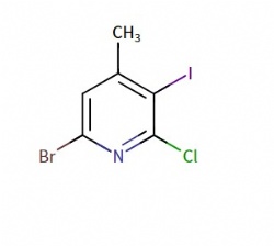 6-bromo-2-chloro-3-iodo-4-methylpyridine