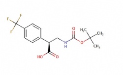 (S)-3-((tert-butoxycarbonyl)amino)-2-(4-(trifluoromethyl)phenyl)propanoic acid