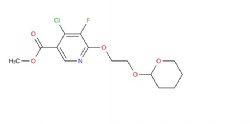 methyl 4-chloro-5-fluoro-6-(2-((tetrahydro-2H-pyran-2-yl)oxy)ethoxy)nicotinate