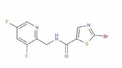 2-bromo-N-((3,5-difluoropyridin-2-yl)methyl)thiazole-5-carboxamide