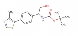 tert-butyl (R)-(2-hydroxy-1-(4-(4-methylthiazol-5-yl)phenyl)ethyl)carbamate