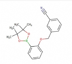 3-((2-(4,4,5,5-tetramethyl-1,3,2-dioxaborolan-2-yl)phenoxy)methyl)benzonitrile