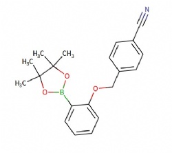 4-((2-(4,4,5,5-tetramethyl-1,3,2-dioxaborolan-2-yl)phenoxy)methyl)benzonitrile