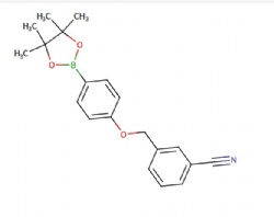 3-((4-(4,4,5,5-tetramethyl-1,3,2-dioxaborolan-2-yl)phenoxy)methyl)benzonitrile