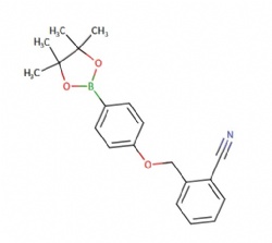 2-((4-(4,4,5,5-tetramethyl-1,3,2-dioxaborolan-2-yl)phenoxy)methyl)benzonitrile