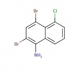 2,4-dibromo-5-chloronaphthalen-1-amine