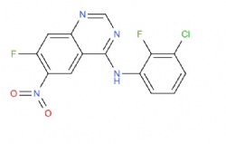 N-(3-chloro-2-fluorophenyl)-7-fluoro-6-nitroquinazolin-4-amine
