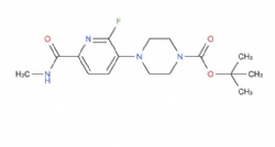 tert-butyl 4-(2-fluoro-6-(methylcarbamoyl)pyridin-3-yl)piperazine-1-carboxylate