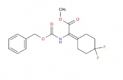 methyl 2-(((benzyloxy)carbonyl)amino)-2-(4,4-difluorocyclohexylidene)acetate