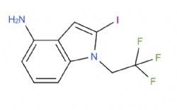 2-iodo-1-(2,2,2-trifluoroethyl)-1H-indol-4-amine