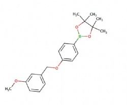 2-(4-((3-methoxybenzyl)oxy)phenyl)-4,4,5,5-tetramethyl-1,3,2-dioxaborolane
